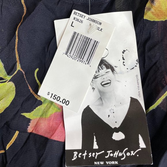 DEADSTOCK BETSEY JOHNSON FLORAL SLIP - Picture 6 of 6